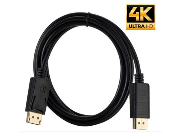 &+  CABLE DISPLAYPORT A DISPLAYPORT 4K 1.8 MTS (3330)